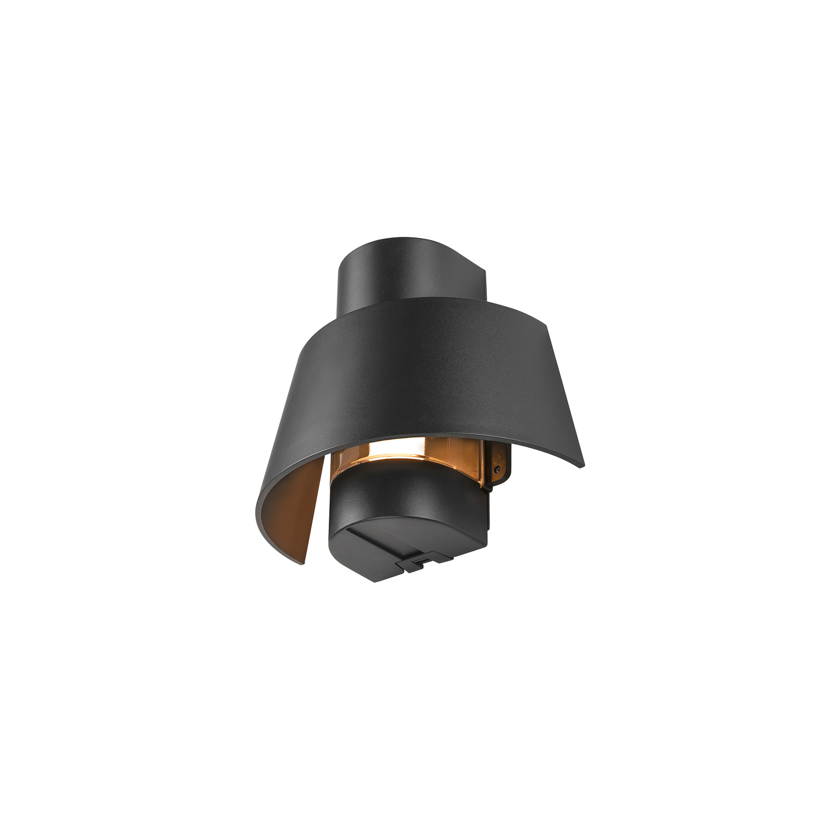 SLV Wandlampe Photoni, schwarz, Aluminium, Breite 25 cm