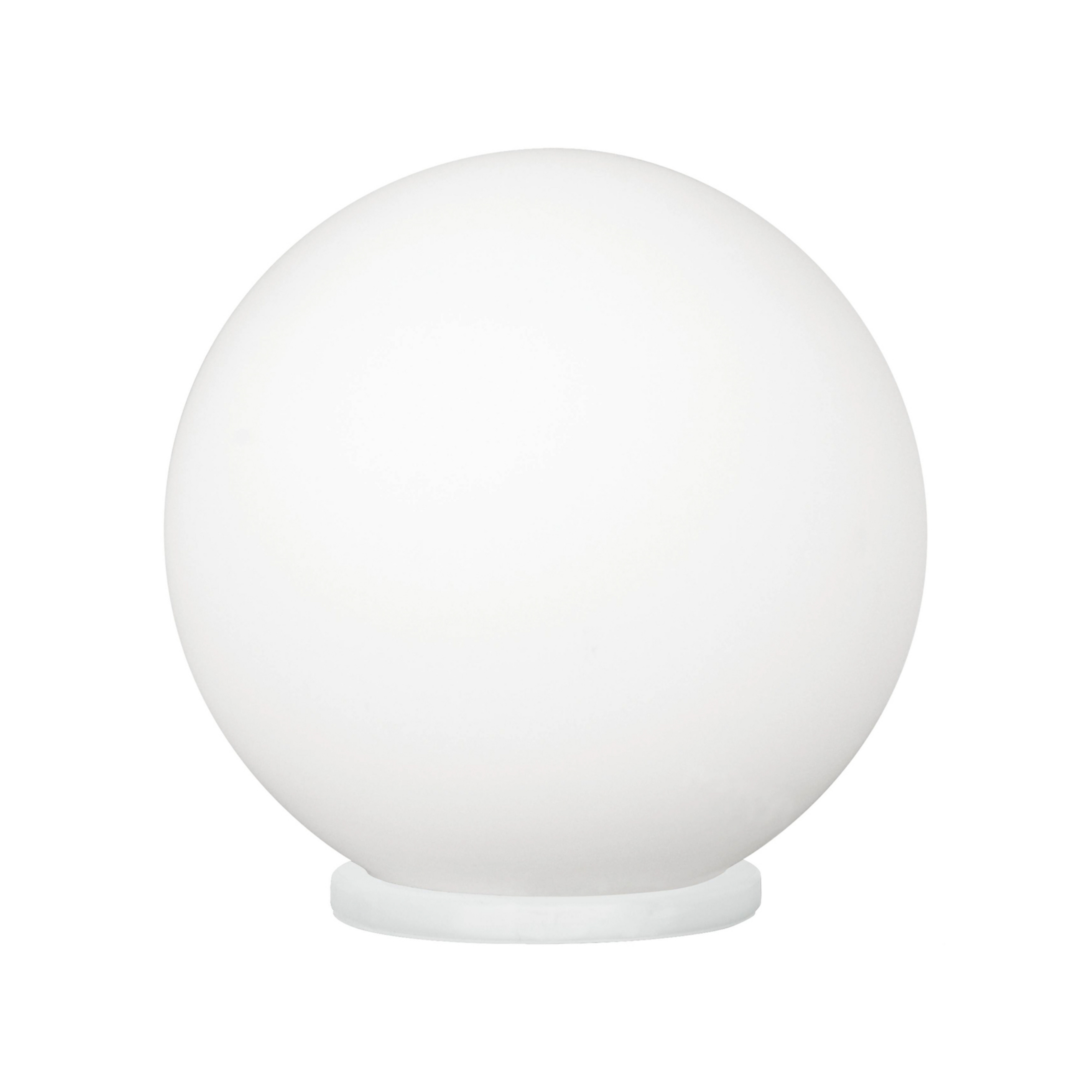 Stolová lampa Rondo, Ø 20 cm, biela