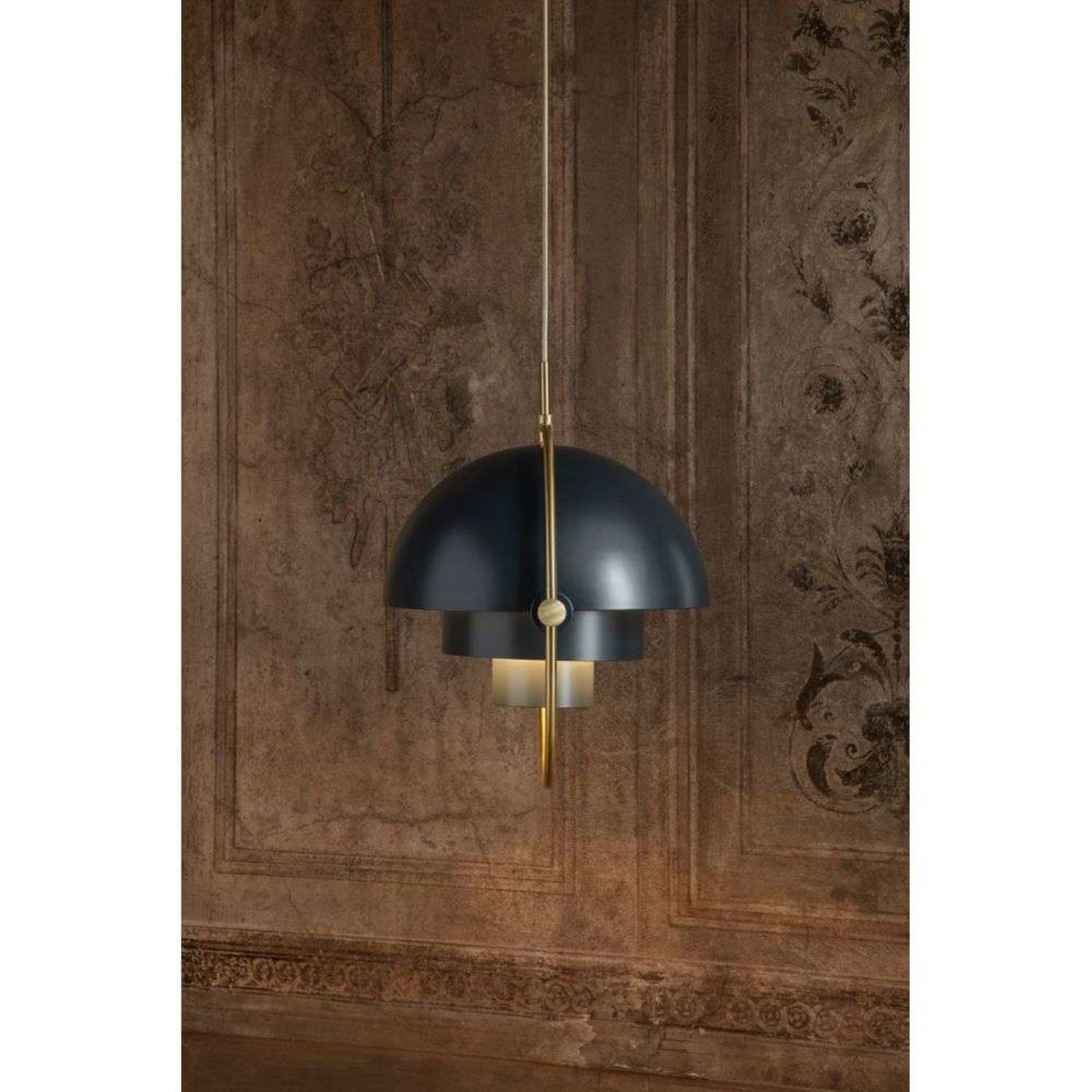 Multi-Lite Pendant S Brass/Midnight Blue - GUBI