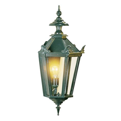 Stilfull Oxford utendørs vegglampe