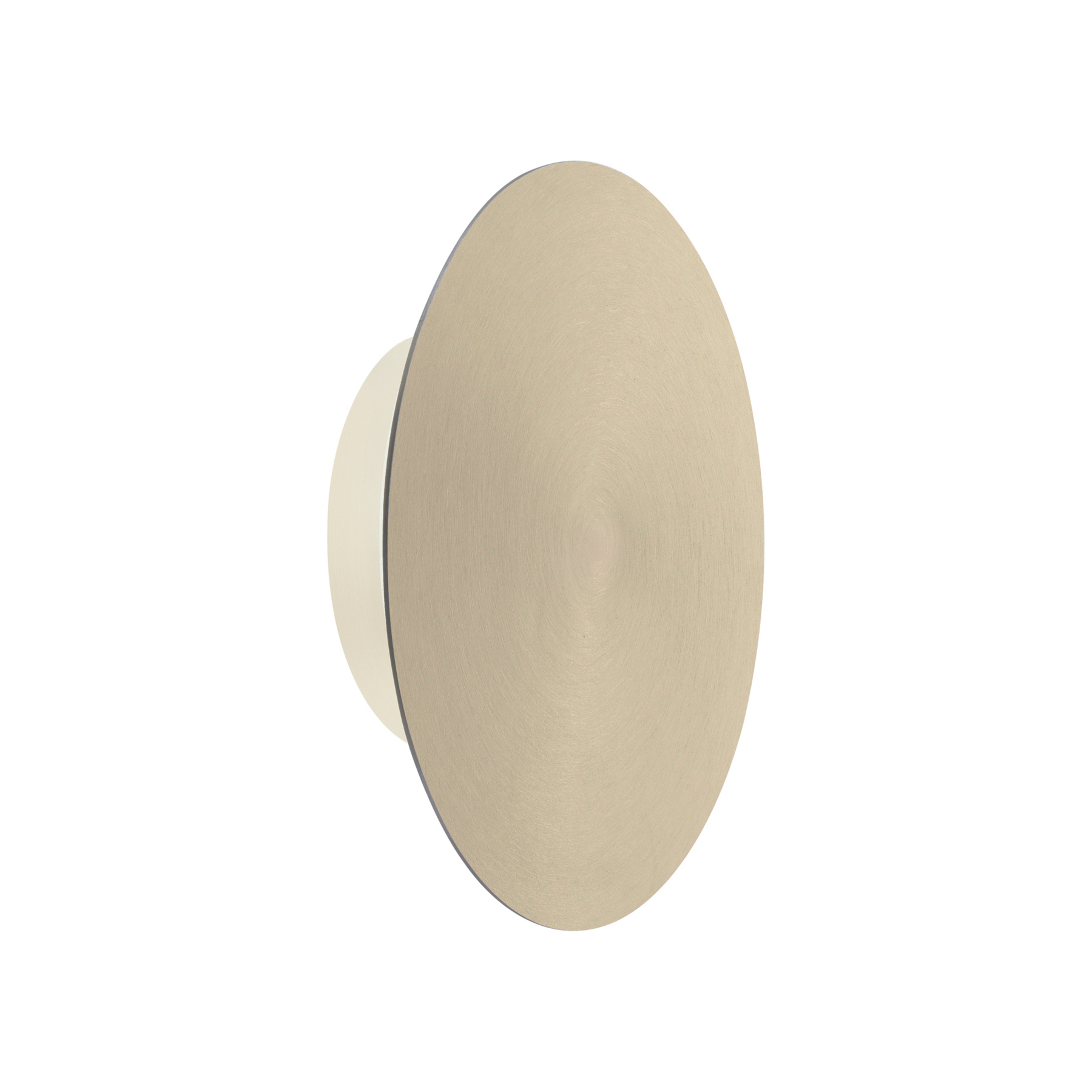 Kinkiet LED na baterię Puntua Ø 18 cm mosiądz matowy