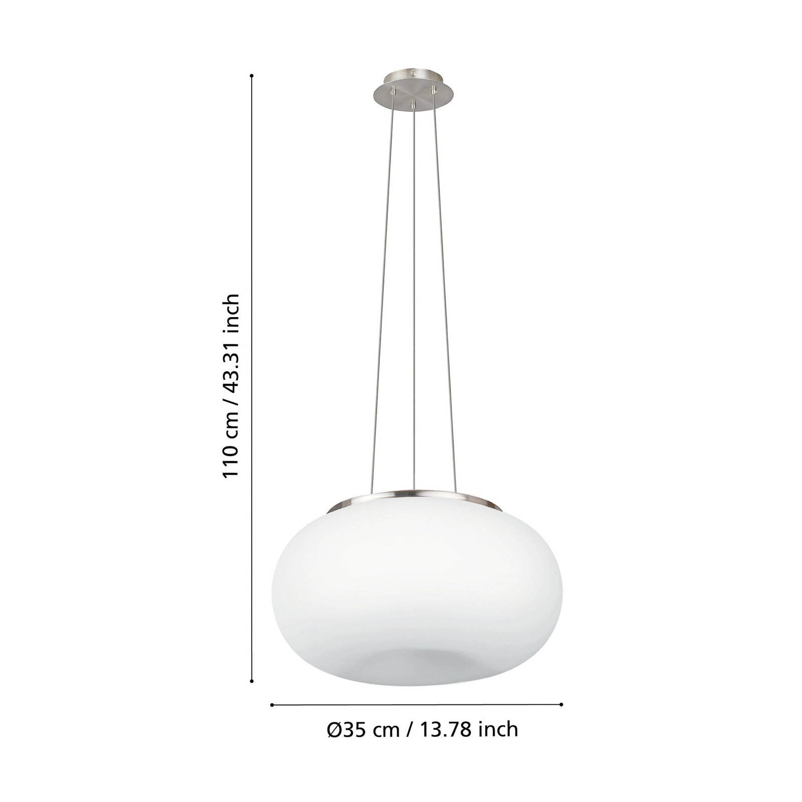 Moderne Hängeleuchte Optica 35 cm