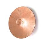 KOLARZ Moon wall lamp, copper-coloured, Ø 62 cm, metal/glass