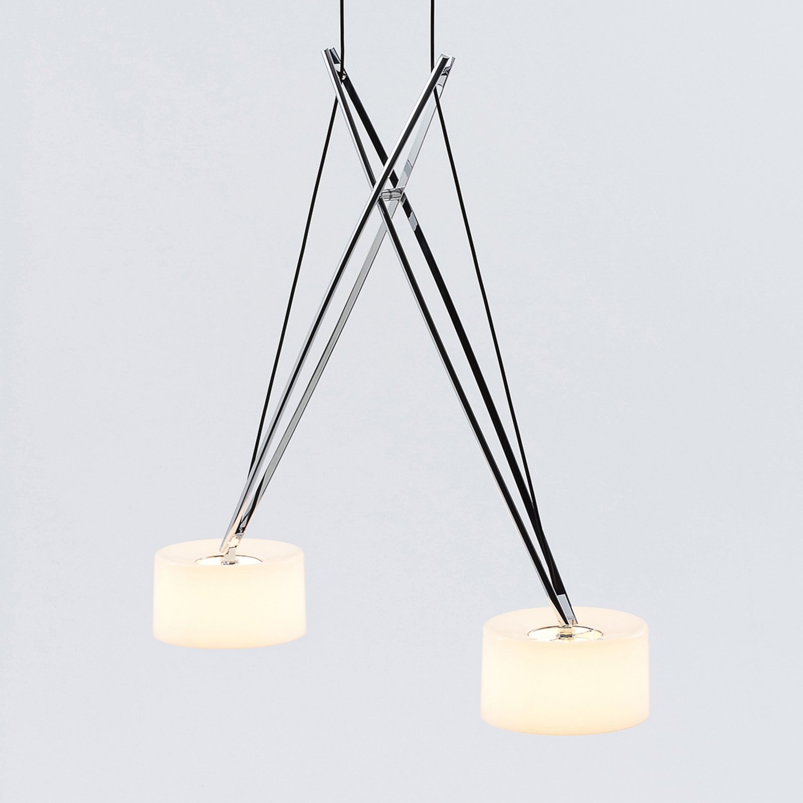 Twin LED Visilica Krom - Serien Lighting