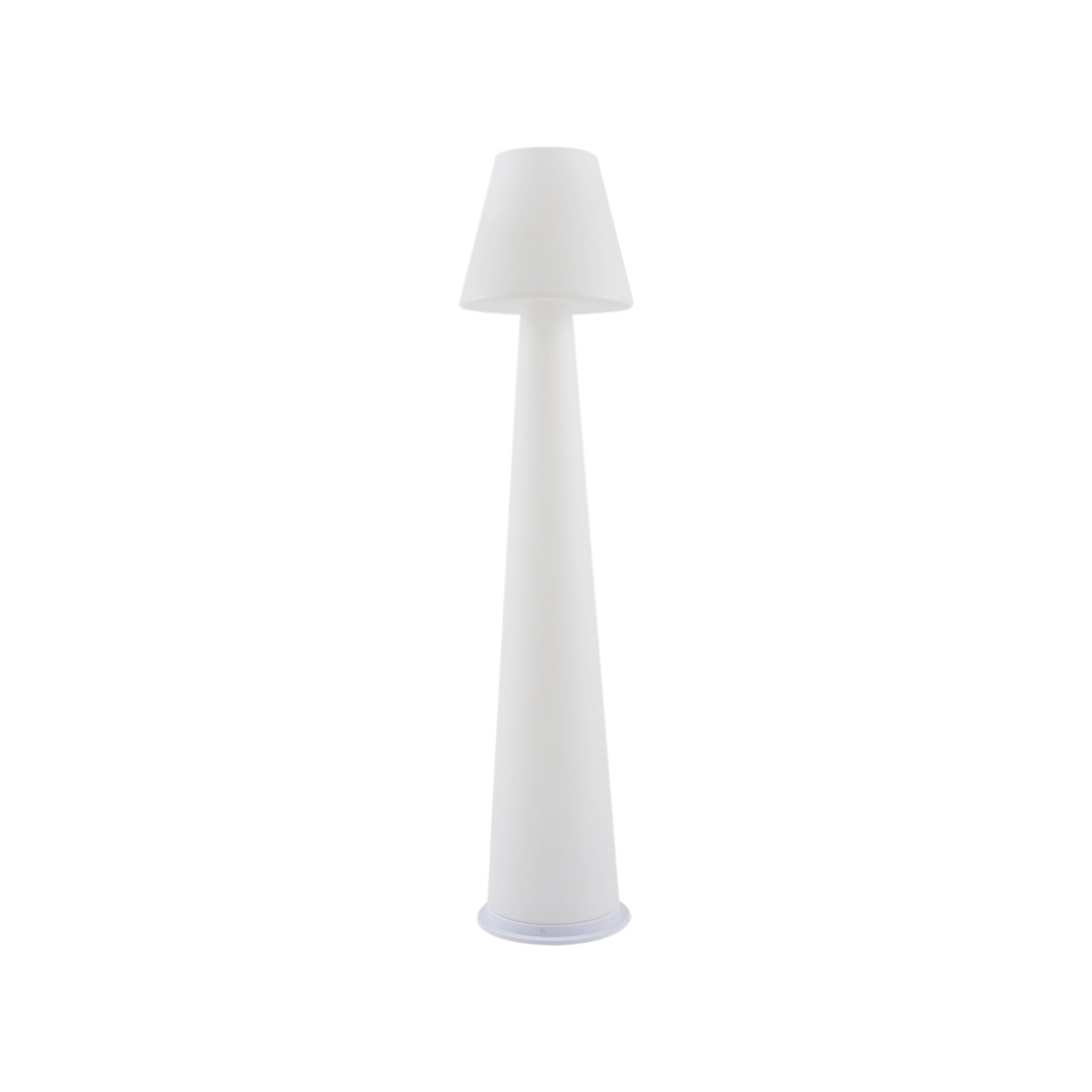 Lucande Lámpara LED para terraza Gauri, blanca, Ø 34,5 cm