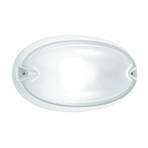 Oval outdoor wall lamp Chip black
