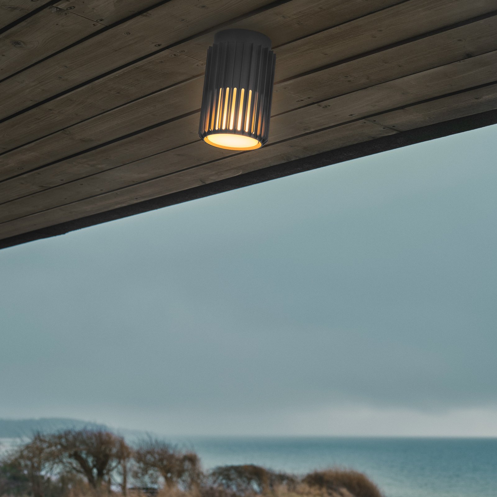 Aludra Utomhus Plafond Seaside Anthracite - Nordlux