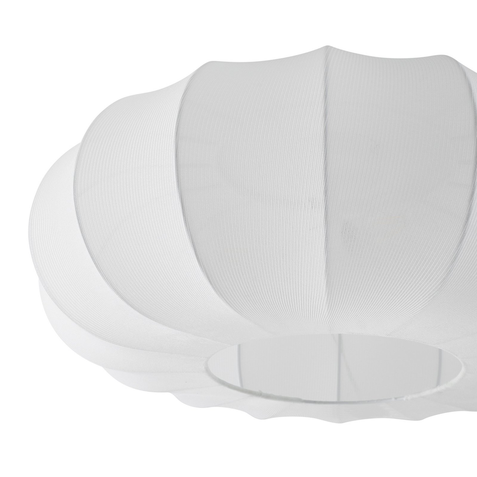 Stropní světlo Helin, bílé, Ø 60 cm, textil, 3 x E27 - Lindby Stropní světlo Helin, bílé, Ø 60 cm, textil, 3 x E27 - Lindby