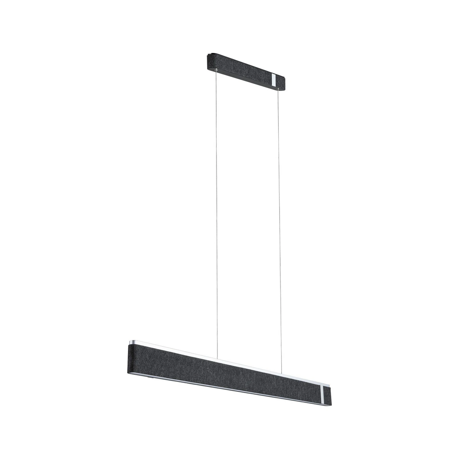 Paulmann LED-pendellampa Jagun, antracit, filt, 3-stegsdim
