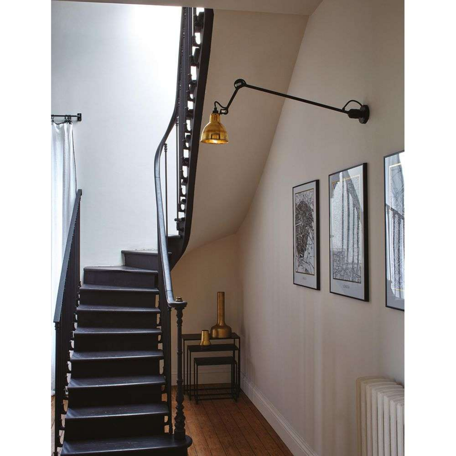 304L60 Aplică de Perete Black - Lampe Gras