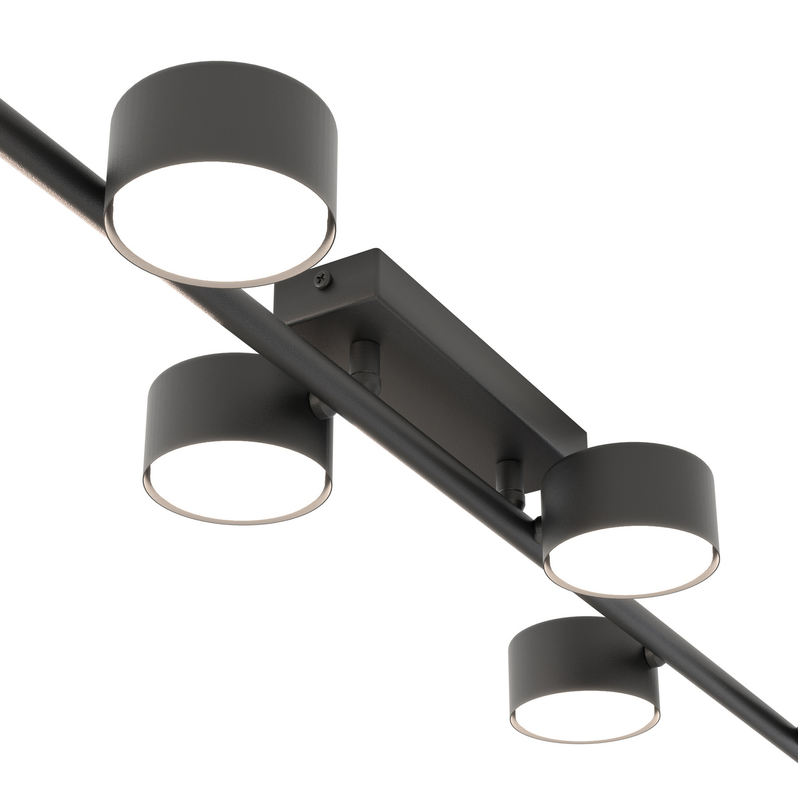 Deckenstrahler Bet, Länge 100 cm, schwarz, Metall, 6-flg.