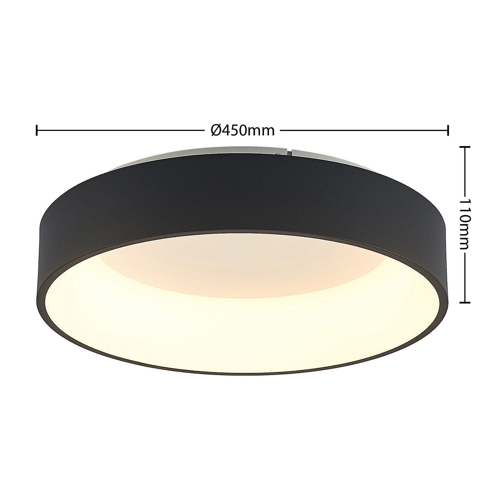 Aleksi Round LED Kattovalaisin Ø45 Black - Arcchio