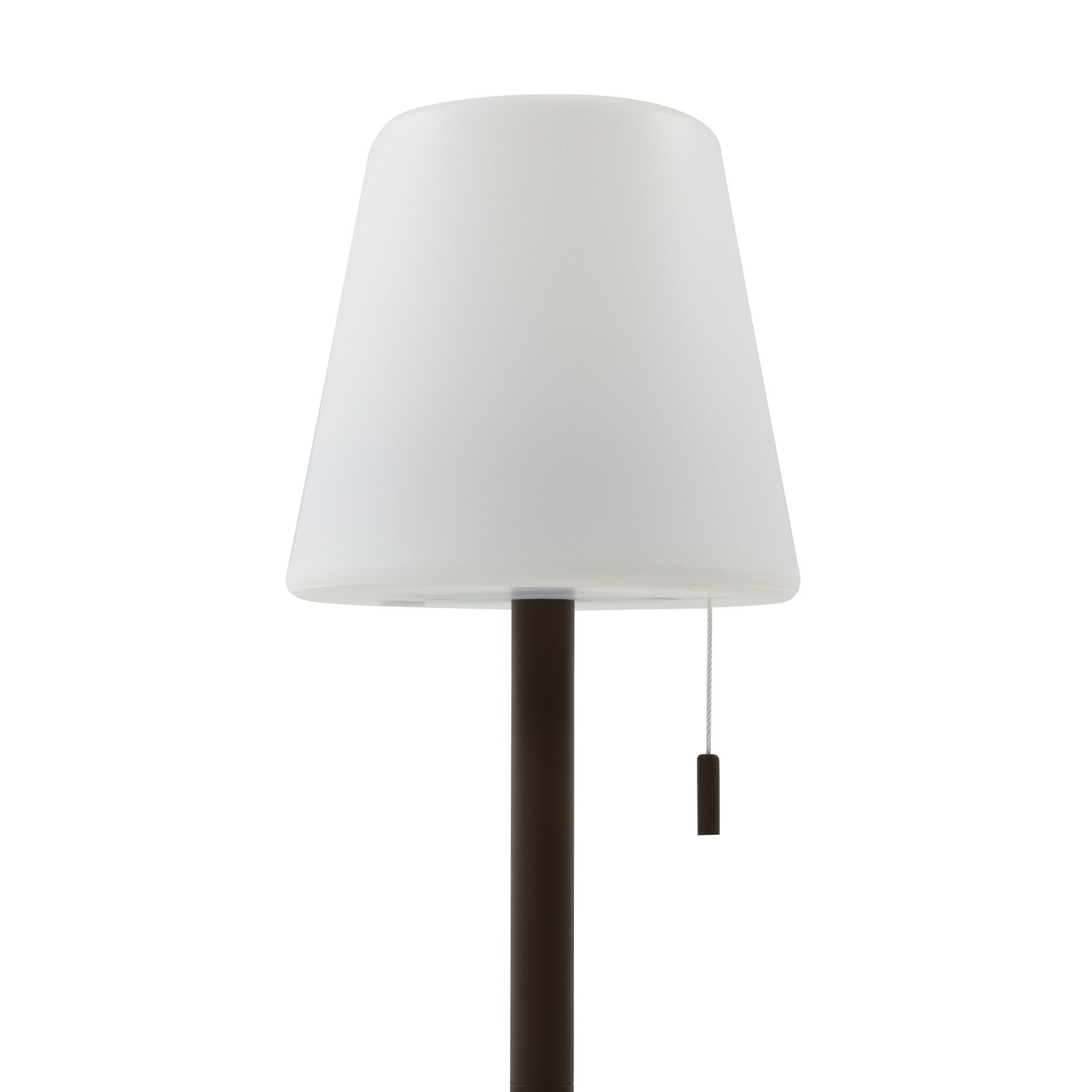 Lindby LED rechargeable lamp Azalea brown aluminium CCT height-adjustable