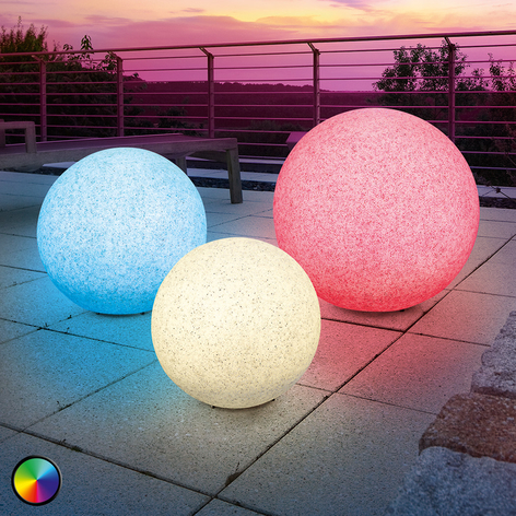 Mega Stone - moderne Solar-LED-lichtkogel