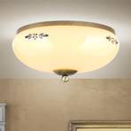 Landhaus ceiling lamp patina cream blue Ø 28cm