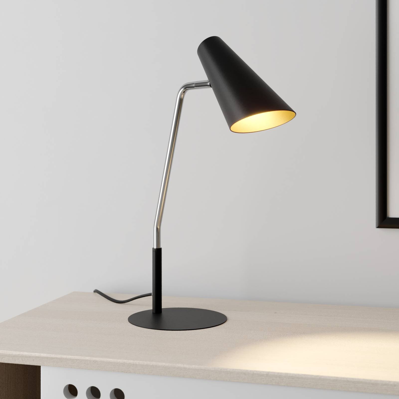 Photos - Desk Lamp Lucande Wibke table lamp, black 