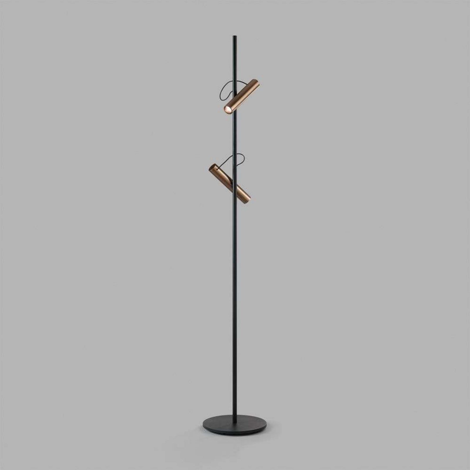 Spirit F1 Gulvlampe Dim. Rose Guld/Sort LIGHT-POINT - Stue - Aluminium