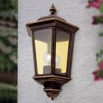 Puchberg vanjska zidna svjetiljka, direktna, crna i zlatna
