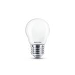 Philips LED bulb E27 P45 4.3 W 2,700 K opal 2-pack