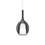 Lámpara colgante Ideal Lux Kalique 2, gris humo, Ø 18 cm