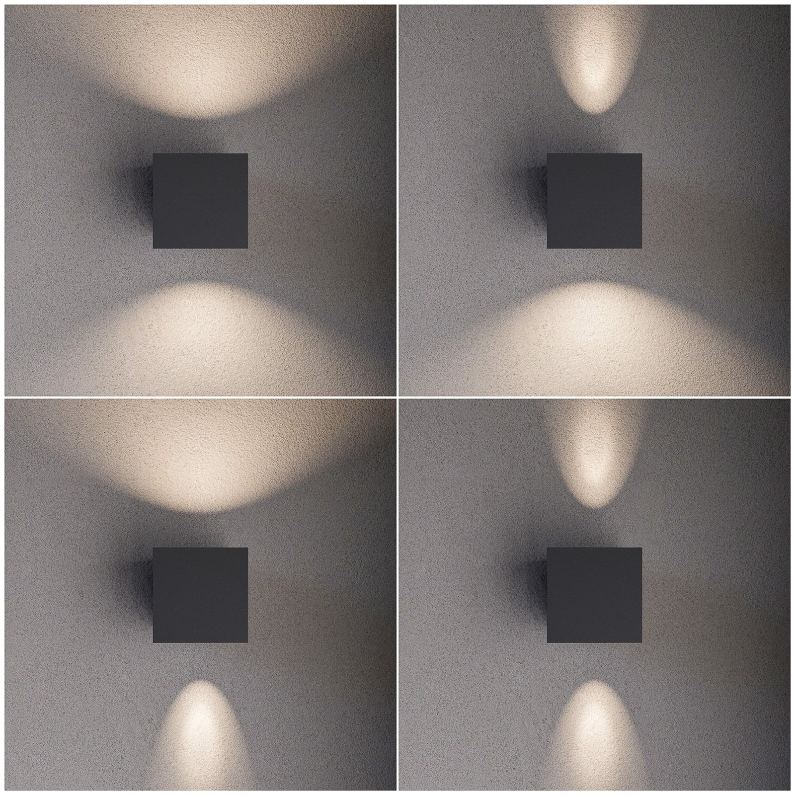 Jarno Außenwandleuchte Graphite - Lucande