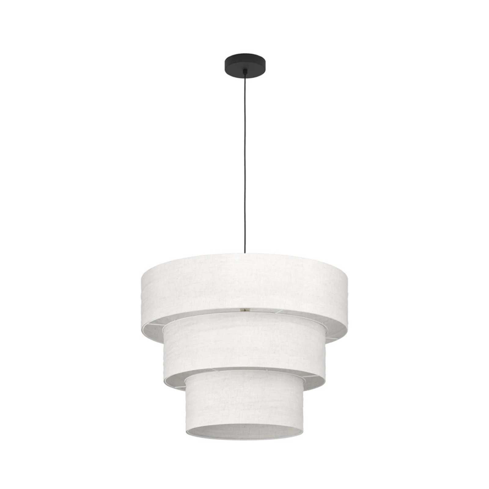 EGLO riputatav lamp PAROGNO, beež, Ø 60 cm, tekstiil, E27