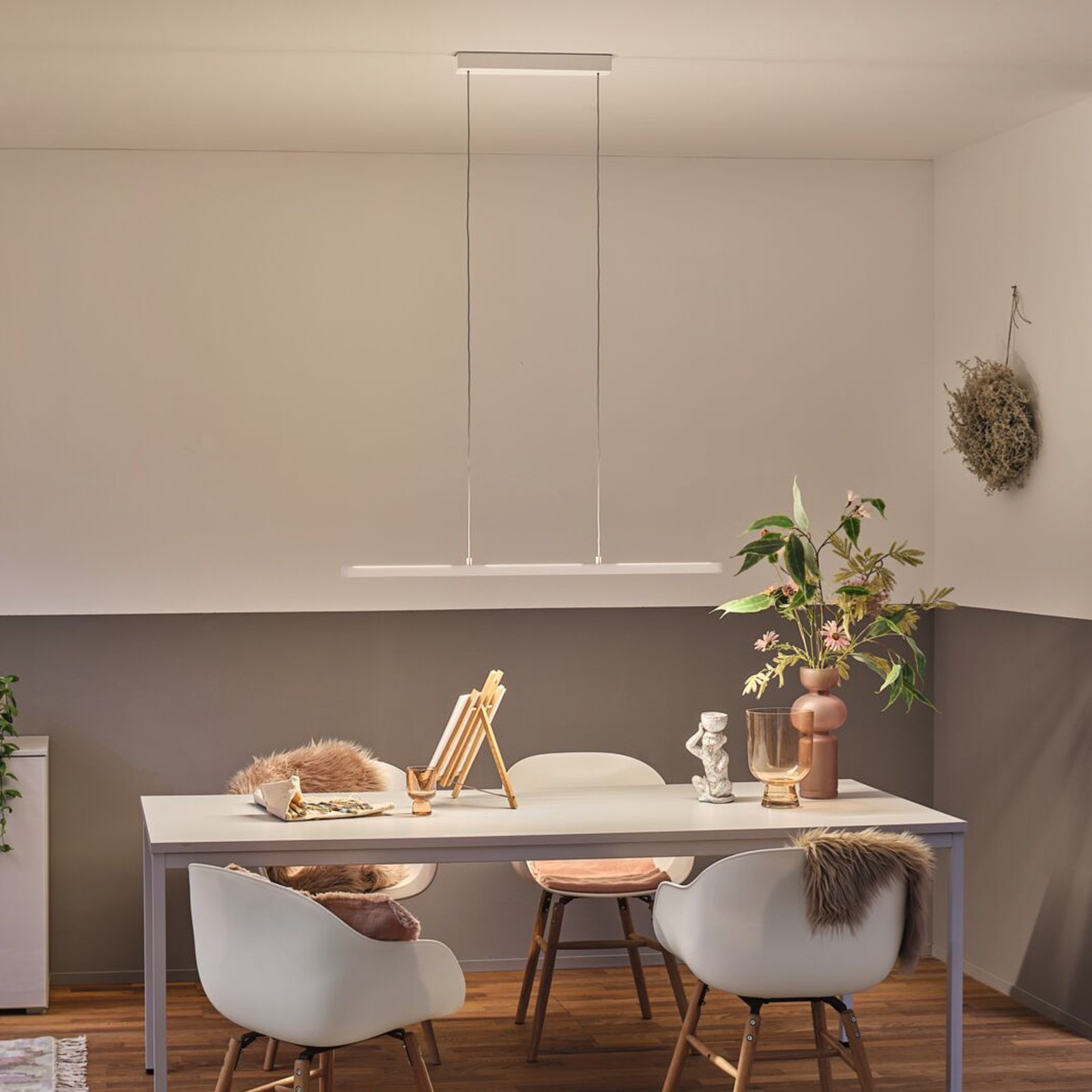 Lento LED Lampa Wisząca TW Zigbee Dim. Matt Biała - Paulmann