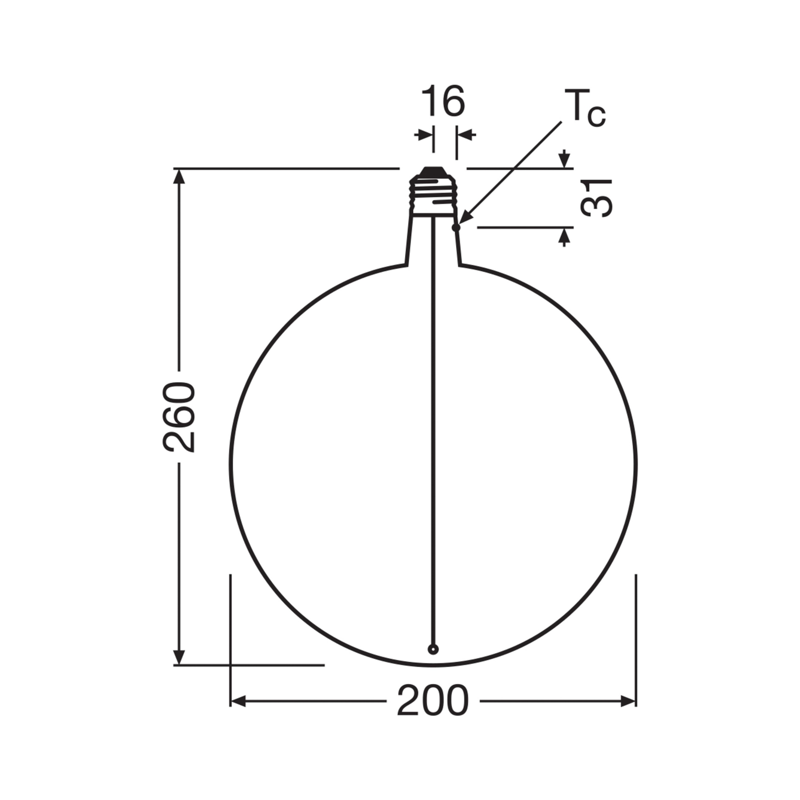 OSRAM LED Vintage Big Globe E27 4,8W 818 kvēlspuldze dūmu aptumšojums