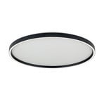 Φωτιστικό οροφής LED Masca, μαύρο, Ø 60 cm, CCT, μέταλλο, ρυθμιζόμενο