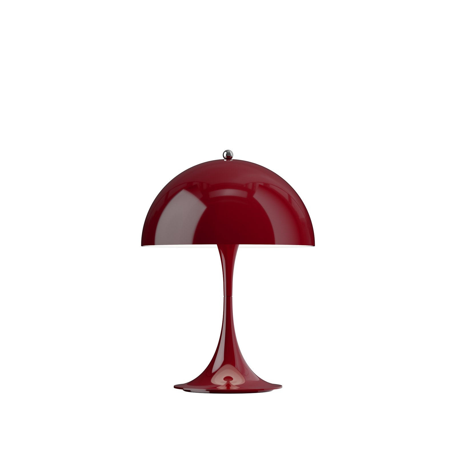 Panthella 250 burgundy LED rechargeable lamp IP44 Louis Poulsen