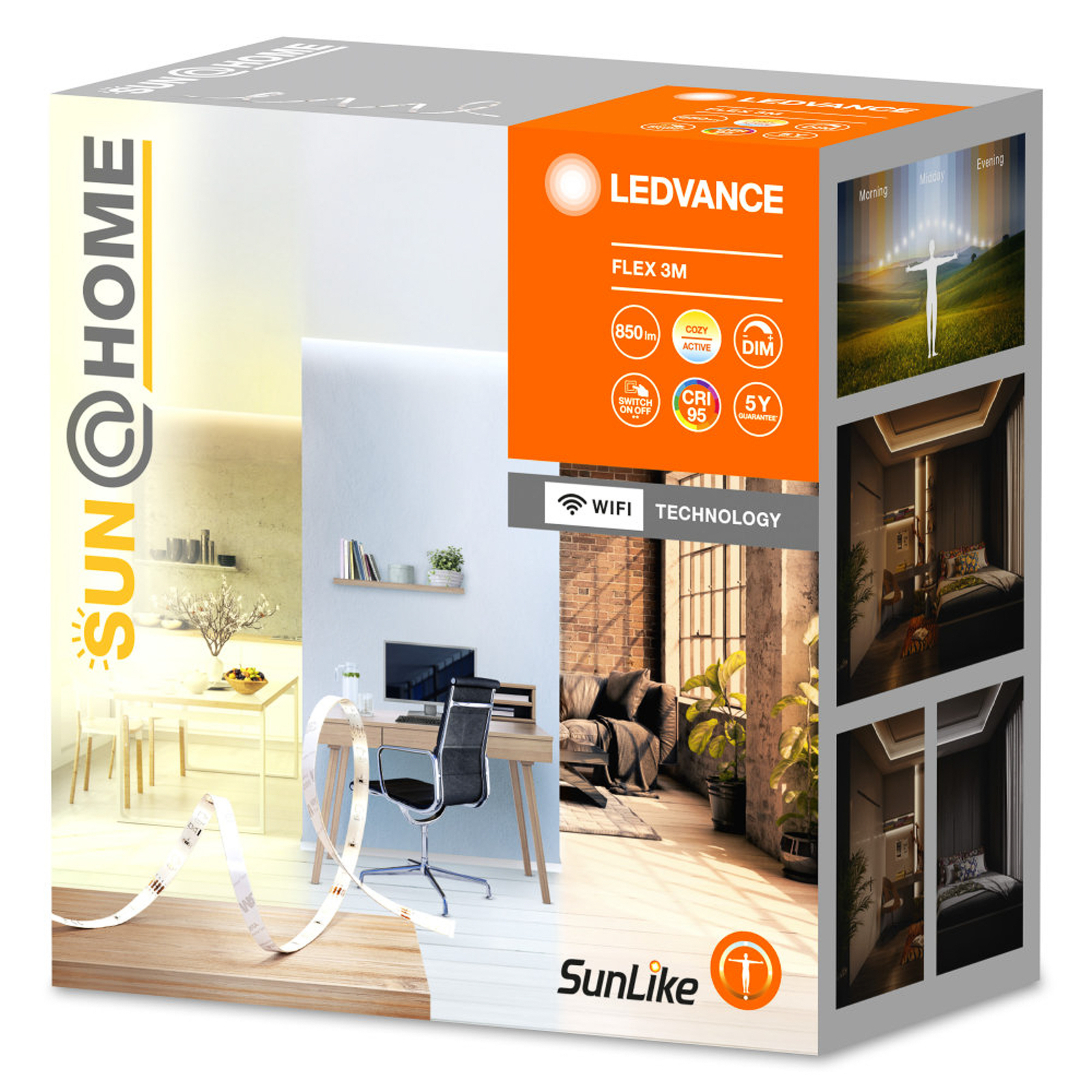 LEDVANCE SUN@Home Flex, LED sloksne, garums 3 metri