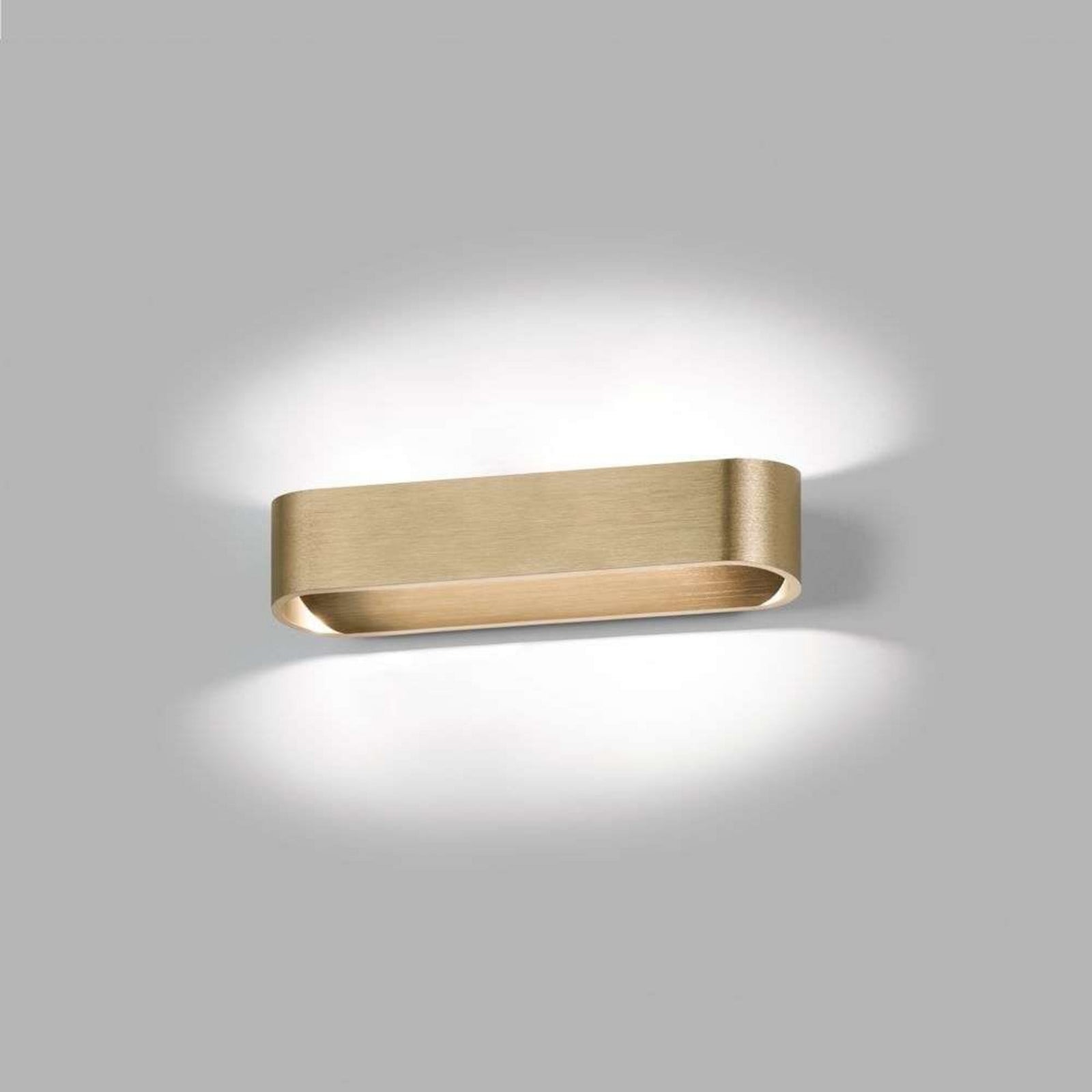 Aura W2 Væglampe 2700/3000K Brass LIGHT-POINT - Stue - Aluminium