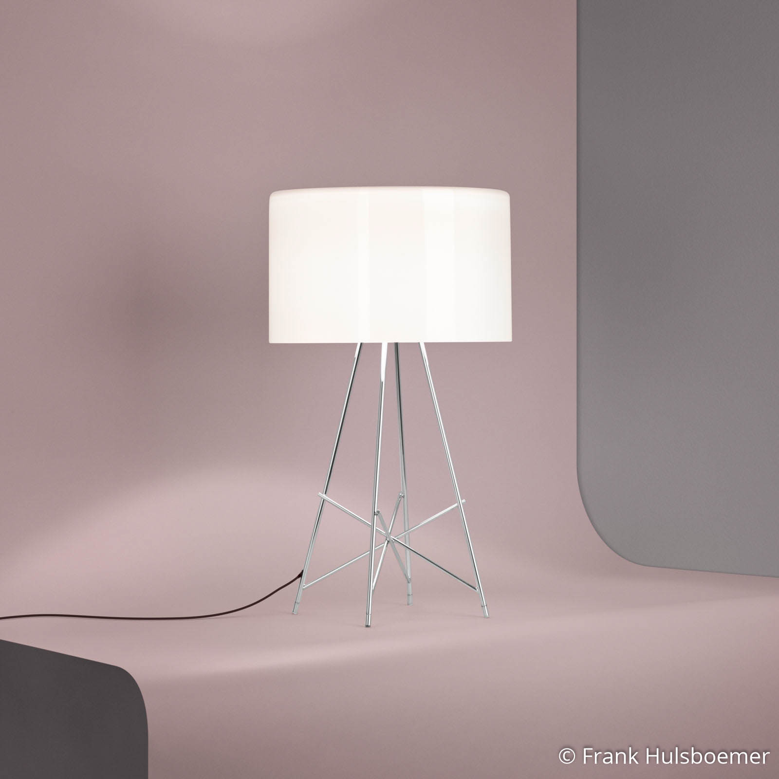 FLOS Ray T bordslampa, skärm vit
