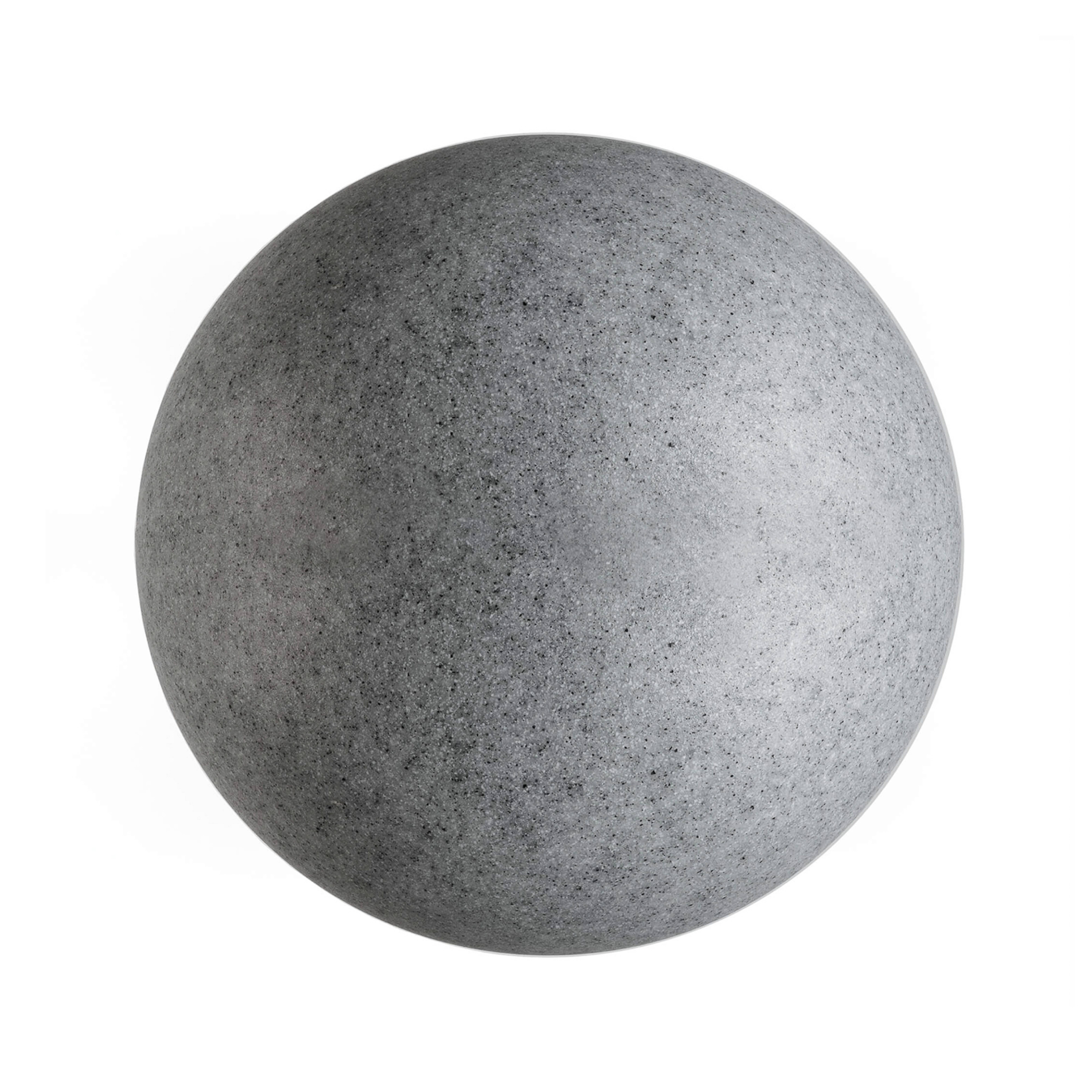 Lámpara globo de exterior con pincho de suelo, granito, Ø 45cm