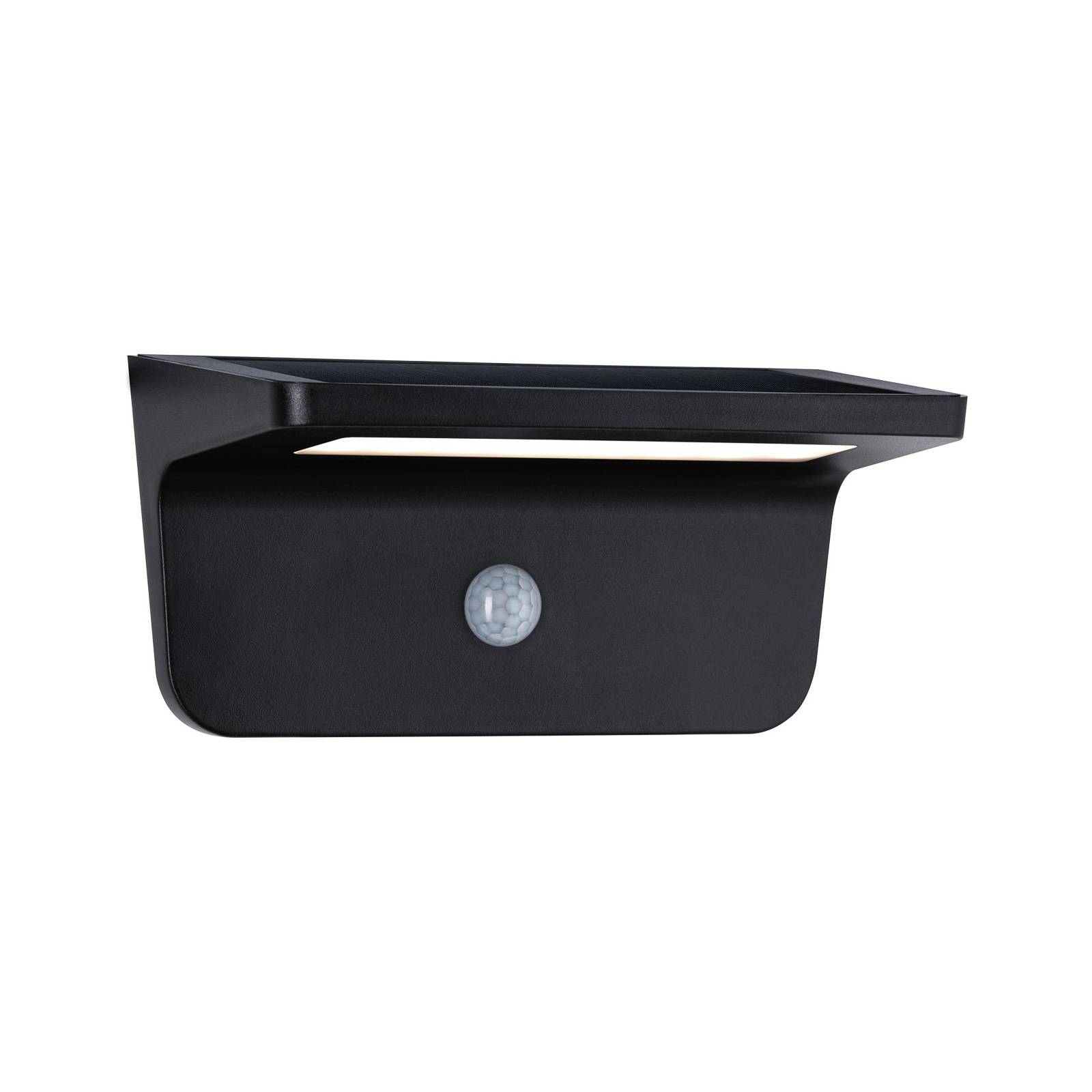 Paulmann Solveig LED solar wall light with sensor - Solar Light - Black