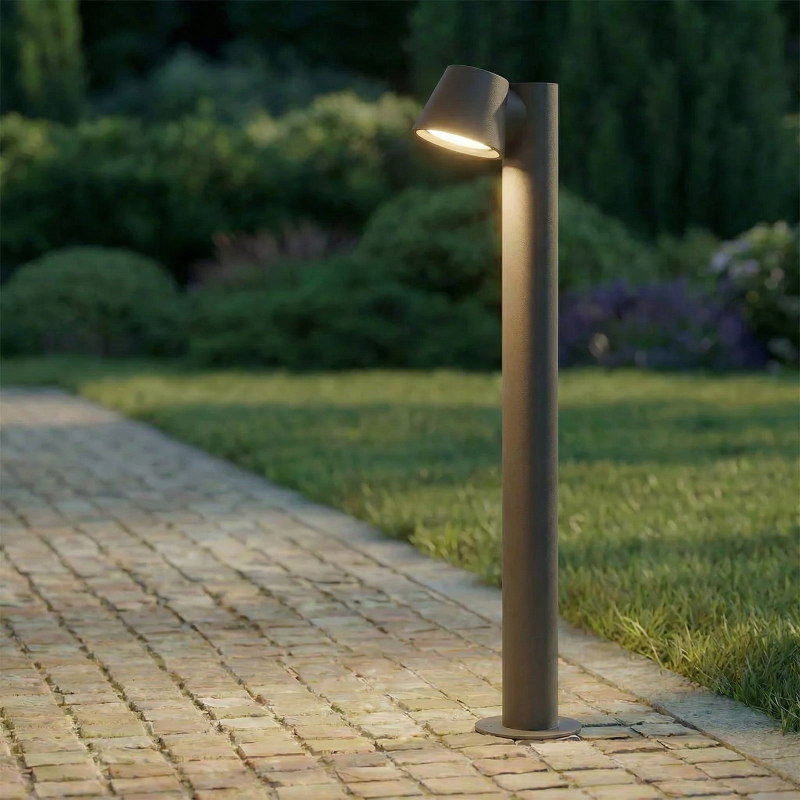 Lampă stâlpișor Lindby Ileyna antracit metal 70 cm - modern - gri închis