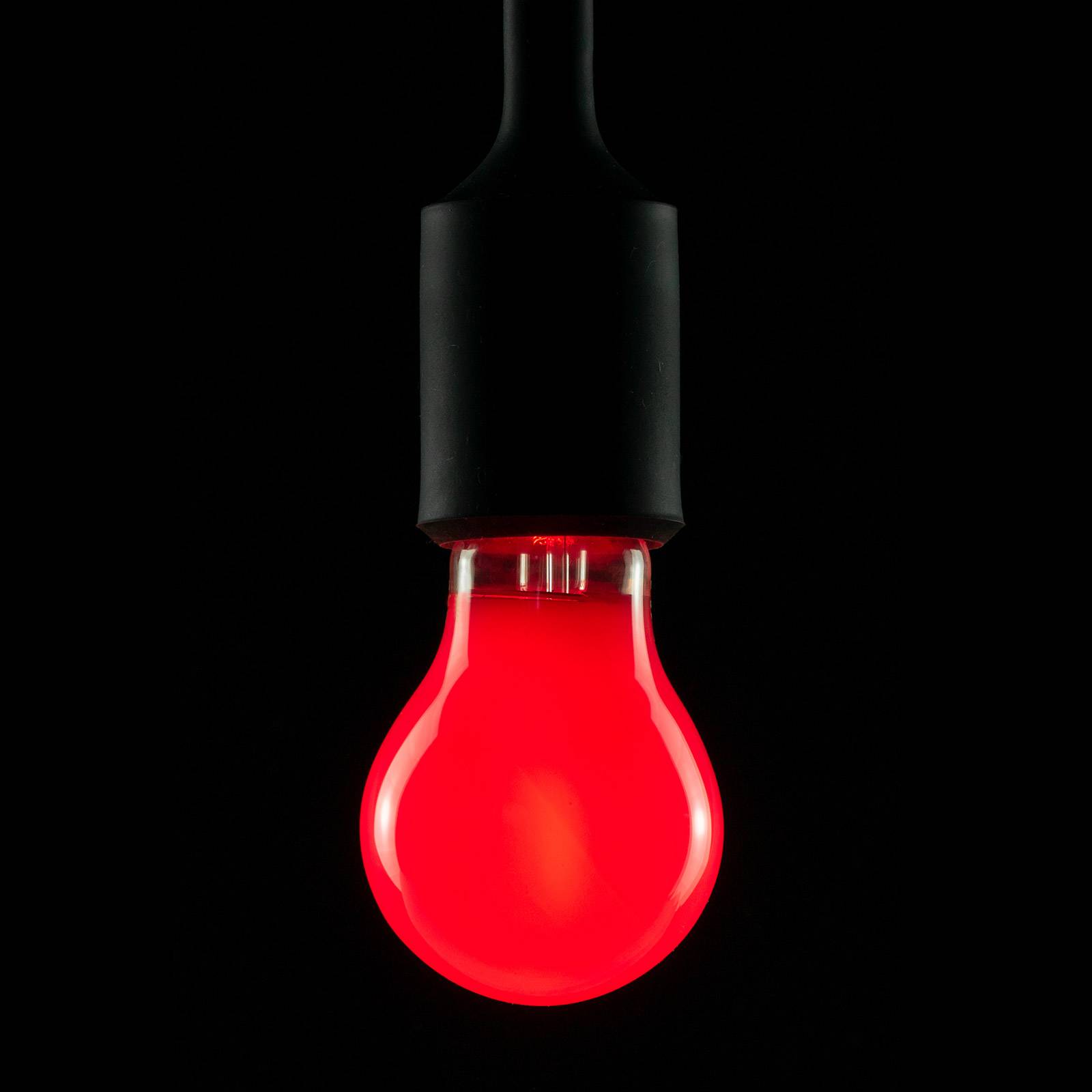 Lampe LED E27 2W rouge à int variable