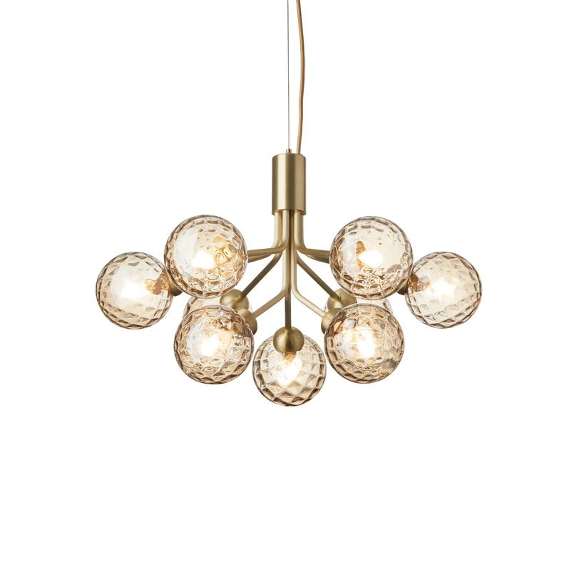 Nuura Aps - Apiales 9 ljuskrona, mässing/guld, Ø 60 cm, 9 lamporNuura | [""Ljuskrona - Taklampa"", ""Taklampa""] | Lampspecialisterna