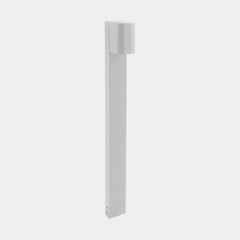 LEDS-C4 Eko Standard chodníkové svetlo, biela, výška 80 cm, hliník