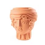 SELETTI Magna Graecia Vaso para mulheres, altura 33 cm, terracota