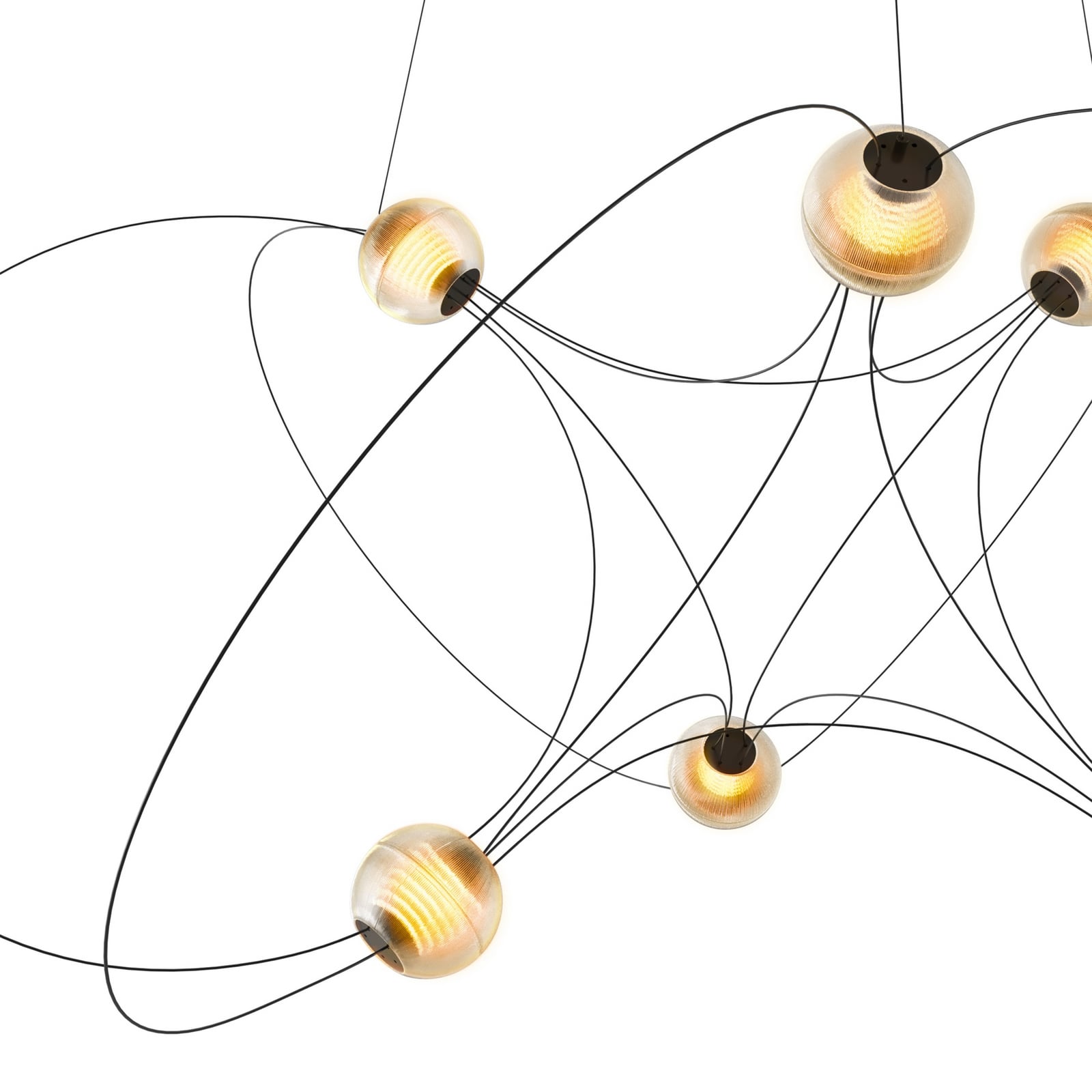 Munari 6 Pendant Light (PRE-ASSEMBLED) Black - DCW