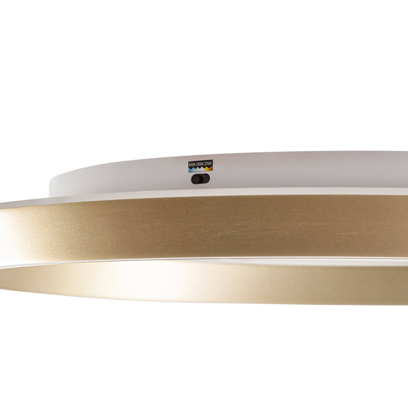Lucande LED-taklampe Rylan, messing, Ø 62 cm, dimbar CCT Lucande LED-taklampe Rylan, messing, Ø 62 cm, dimbar CCT