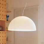 Oluce Sonora - Opal glass pendant light, 50 cm