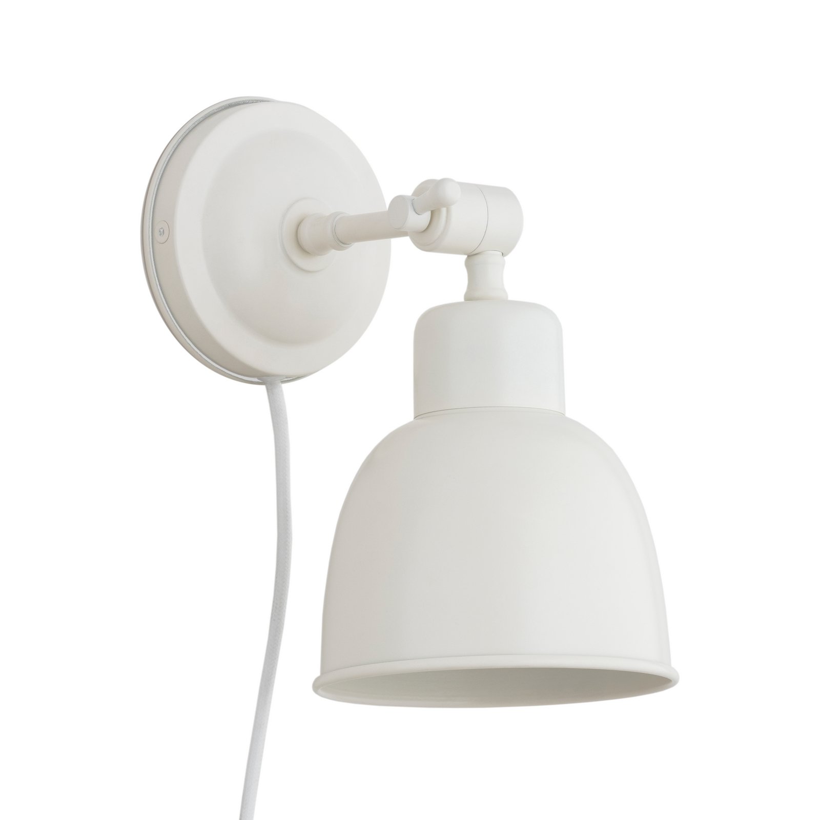 Wandleuchte Emoti, beige, 1-flammig, Stahl, Ø 10 cm