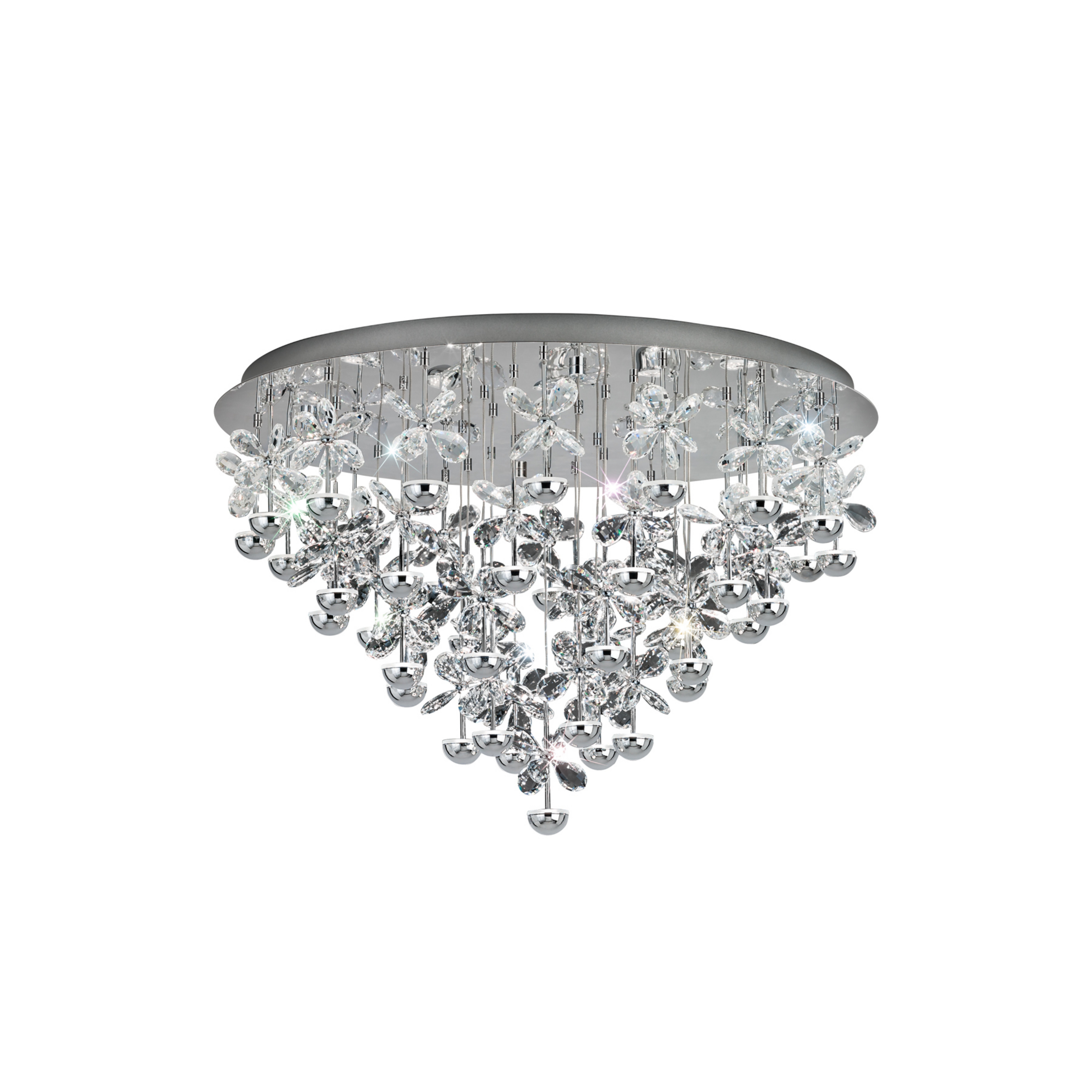 Plafonnier LED Pianopoli chrome 78 cm - EGLO Stars of Light