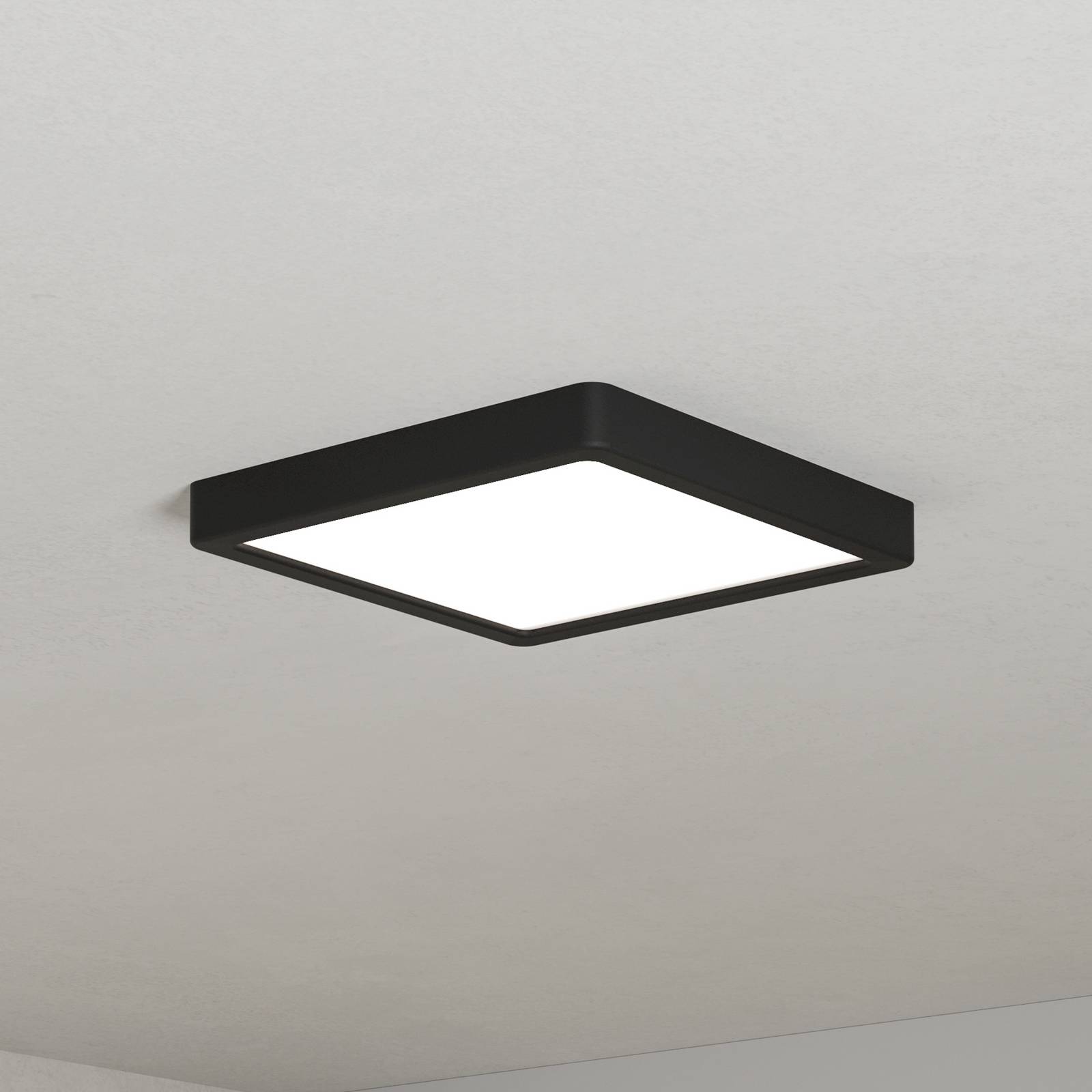 EGLO connect Luminaire en saillie LED Fueva 6-Z, noir, 22 cm