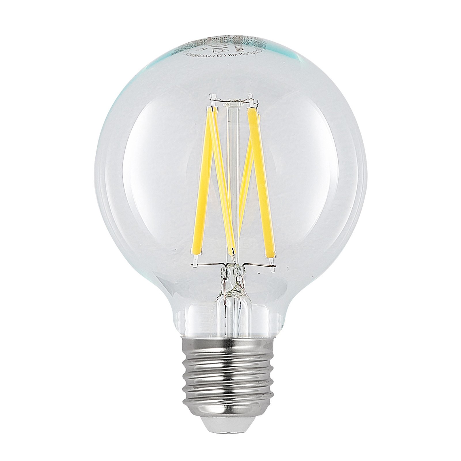 LED-lampa E27 8W G80 2 700 K filament dimbar klar