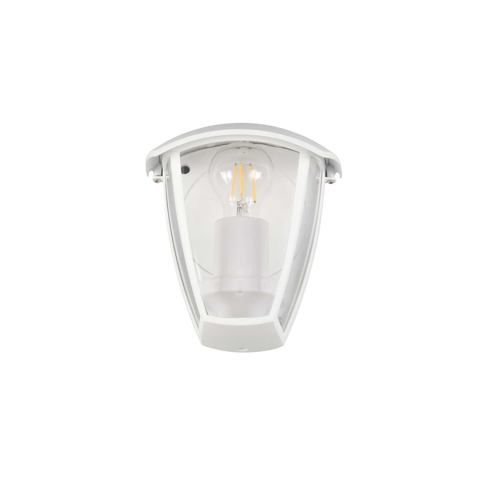 Candeeiro de parede exterior VENTA, branca, adjacente, altura 20 cm, IP44 Candeeiro de parede exterior VENTA, branca, adjacente, altura 20 cm, IP44