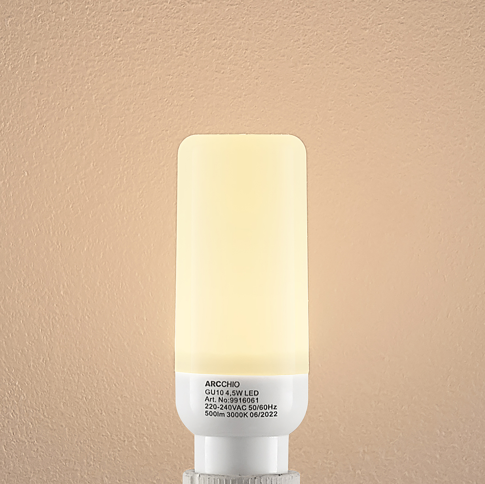Arcchio ampoule LED tube GU10 4,5 W 3 000 K