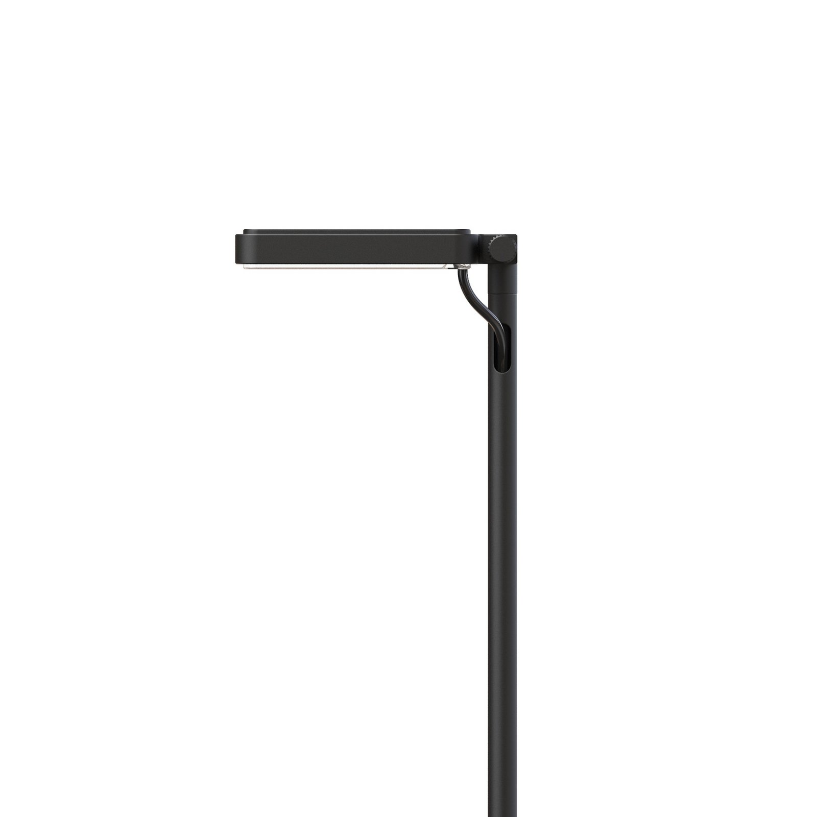 Luceplan LED-Wegelampe Flia, 75 cm hoch, schwarz, Kunststoff